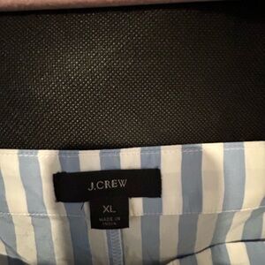 J.Crew Blue and White Striped Shirt - XL